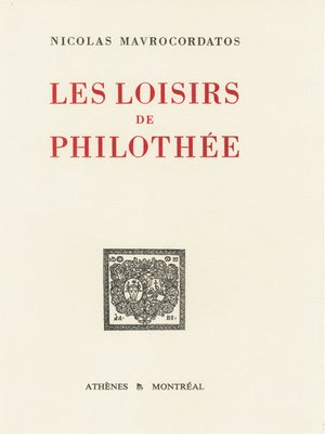 cover image of Les loisirs de Philothée